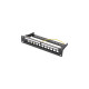 Digitus DN-91420, Patchpanel(schwarz, Rackmount (1 HE), 12-Port)