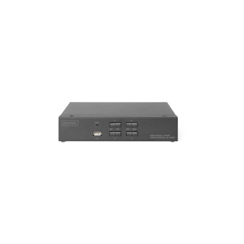 Digitus Desktop HDMI KVM Switch 4-Port, KVM-Switch(schwarz)