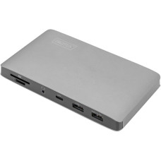 Digitus Digitus Thunderbolt 3 Dockingstation 8K(silber, HDMI, VGA, USB-A, USB-C, 3,5mm, SD/MicroSD)