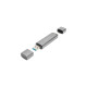 Digitus Dual Card Reader USB-C / USB 3.0, OTG, Kartenleser(grau)