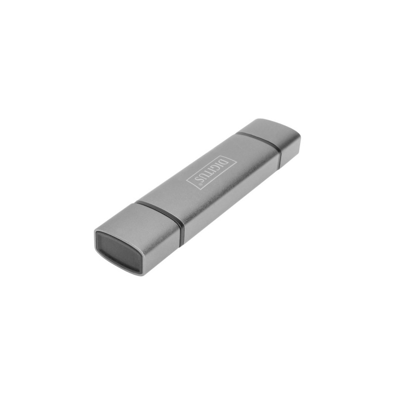 Digitus Dual Card Reader USB-C / USB 3.0, OTG, Kartenleser(grau)