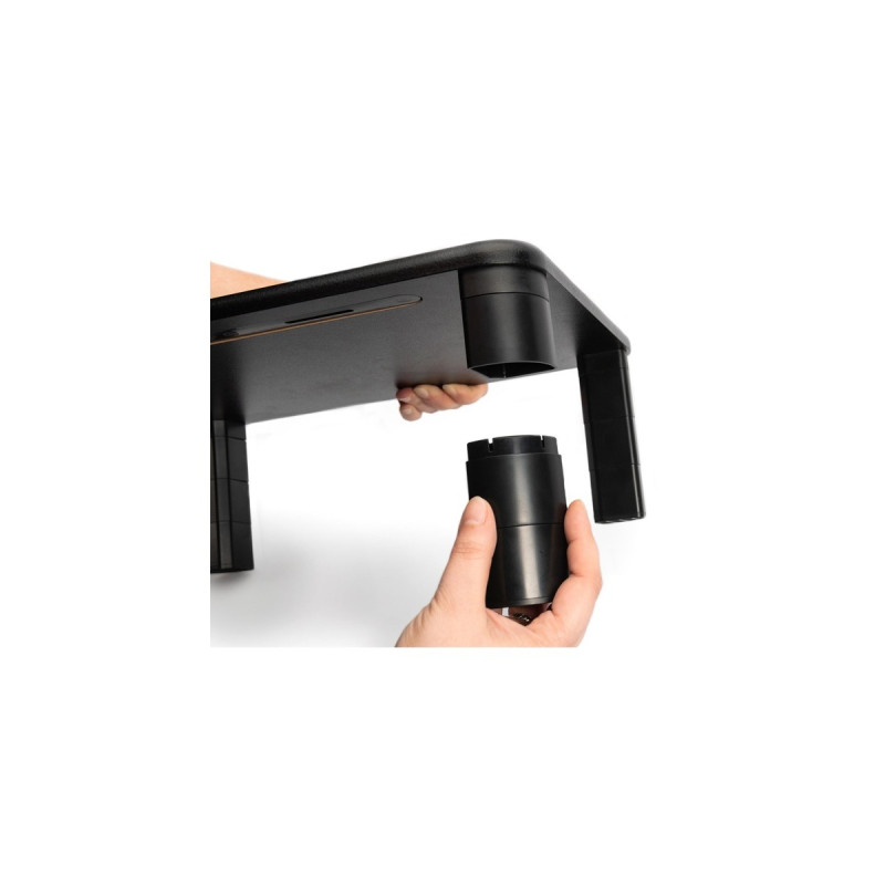 Digitus Ergonomische Monitorerhöhung, Monitorhalterung(schwarz)