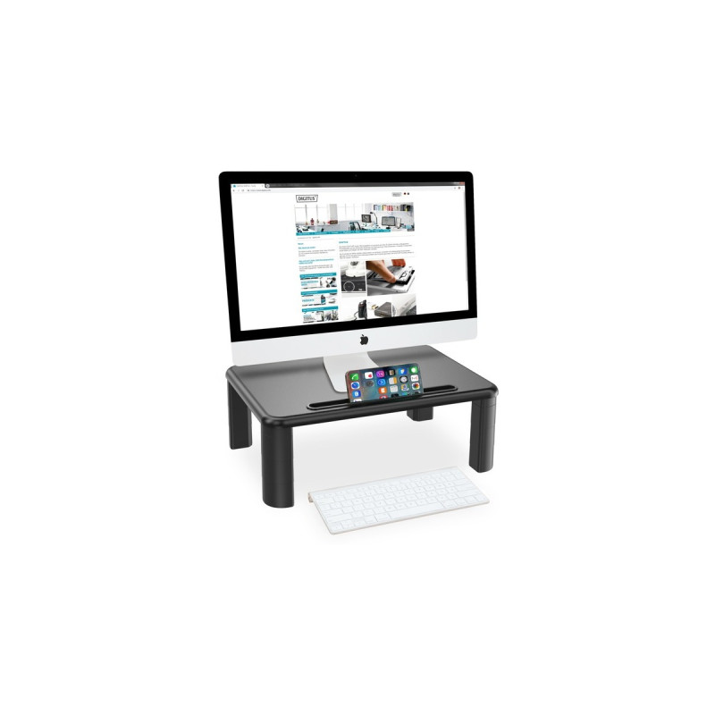 Digitus Ergonomische Monitorerhöhung, Monitorhalterung(schwarz)