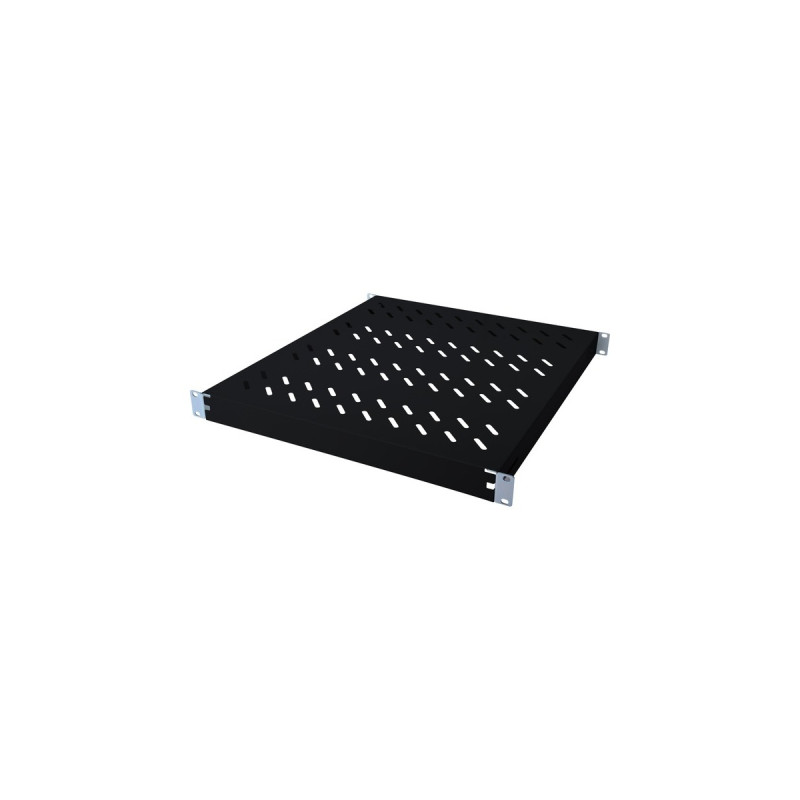 Digitus Fachboden mit variablen Befestigungsschienen(schwarz, zum Festeinbau in 483 mm (19