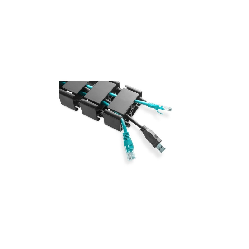 Digitus Flexible Kabelführung mit anpassbarer Länge(schwarz)