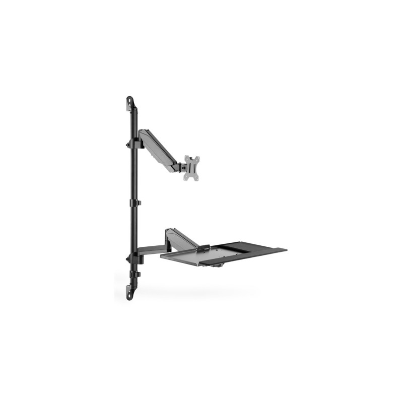 Digitus Flexibler Steh-/ Sitz-Arbeitsplatz, Monitorhalterung(schwarz)