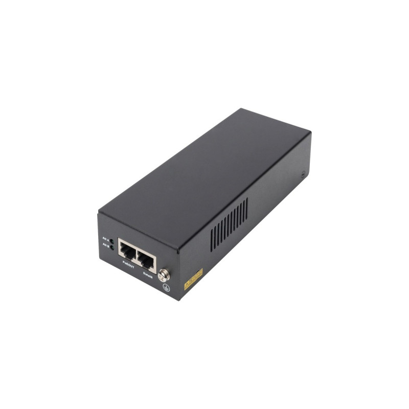 Digitus Gigabit Ethernet PoE++ Injektor, 802.3bt, 85 W, PoE-Injektor(schwarz)