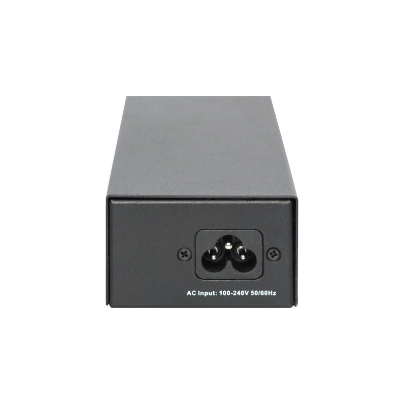 Digitus Gigabit Ethernet PoE++ Injektor, 802.3bt, 85 W, PoE-Injektor(schwarz)