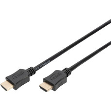 Digitus HDMI High Speed Kabel mit Ethernet, Typ A(schwarz, 2 Meter)