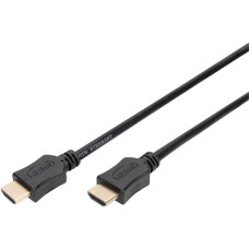 Digitus HDMI High Speed Kabel mit Ethernet, Typ A(schwarz, 5 Meter)