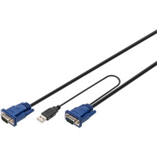 Digitus KVM Adapterkabel PS/2 für Digitus KVM Konsolen(3 Meter)