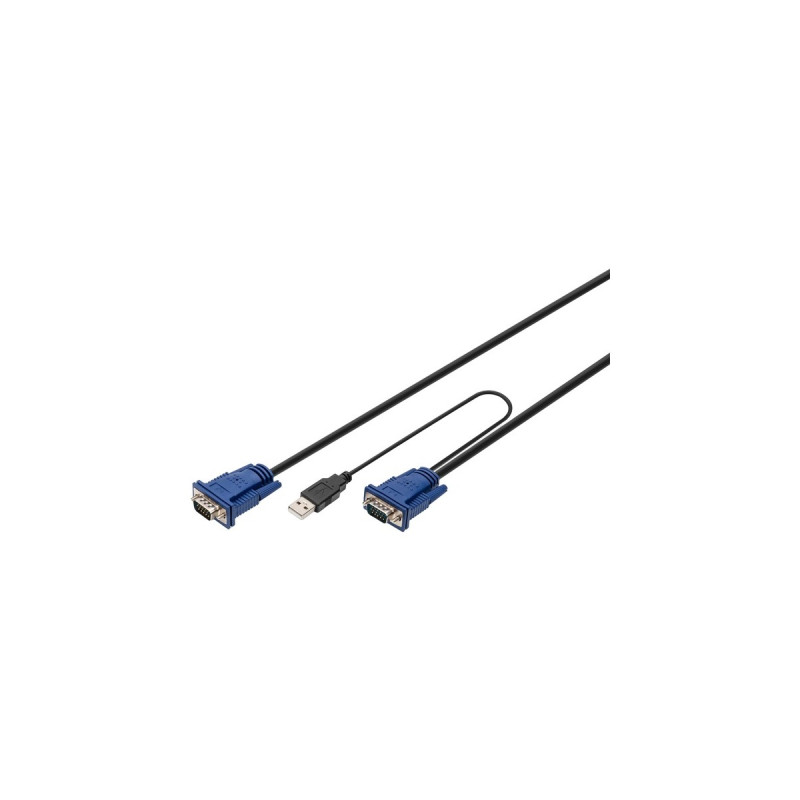 Digitus KVM Adapterkabel PS/2 für Digitus KVM Konsolen(3 Meter)