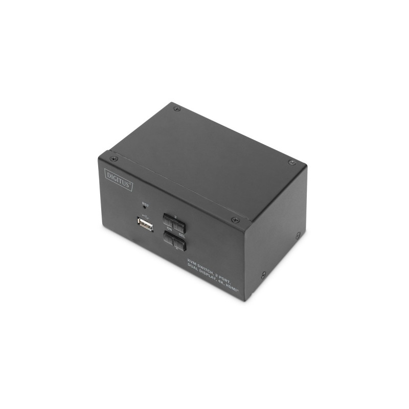 Digitus KVM-Switch Dual-Display 4K HDMI