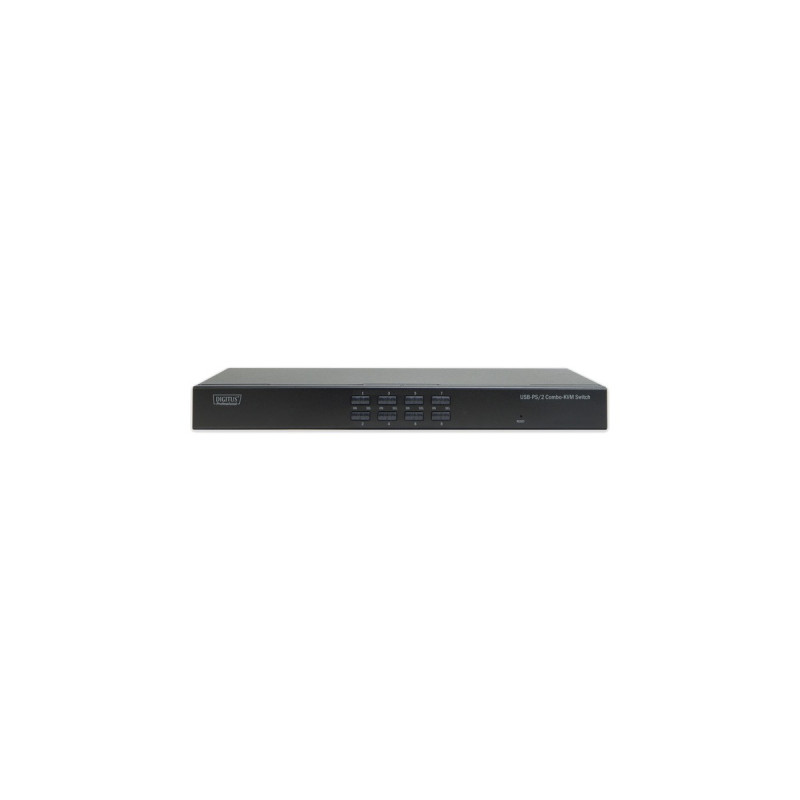Digitus KVM Switch USB/PS2 8port, KVM-Switch(schwarz)