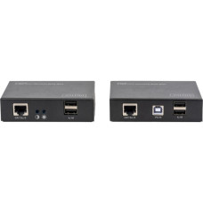 Digitus KVM USB Extender Cat5, KVM-Switch(schwarz, USB, VGA)