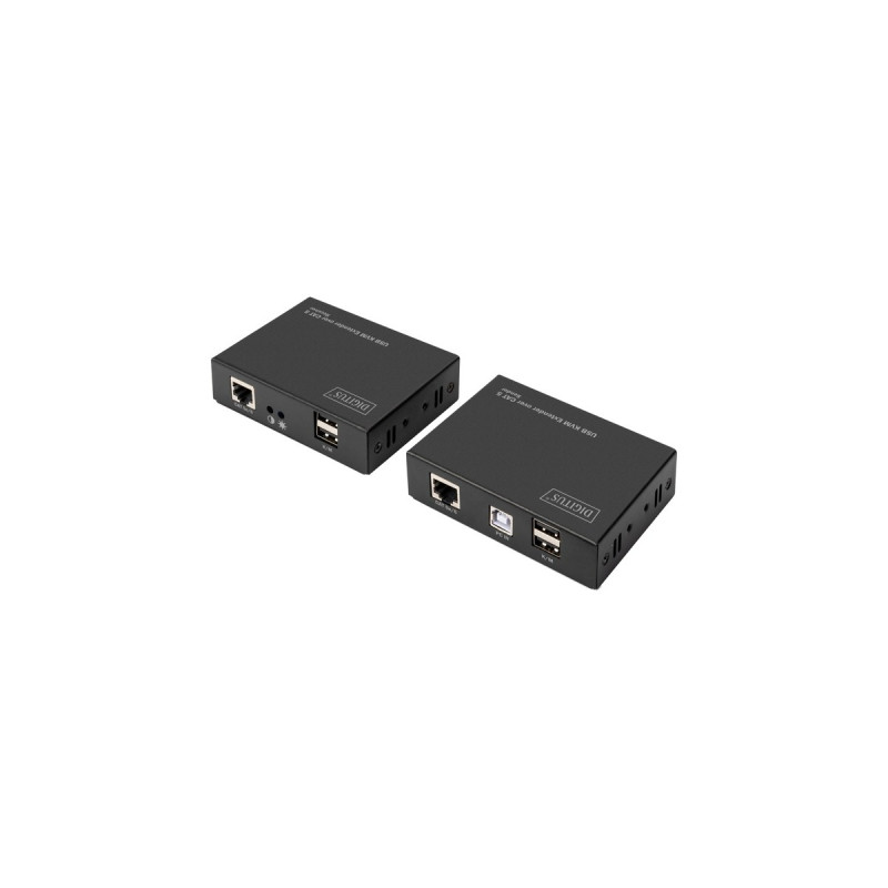 Digitus KVM USB Extender Cat5, KVM-Switch(schwarz, USB, VGA)
