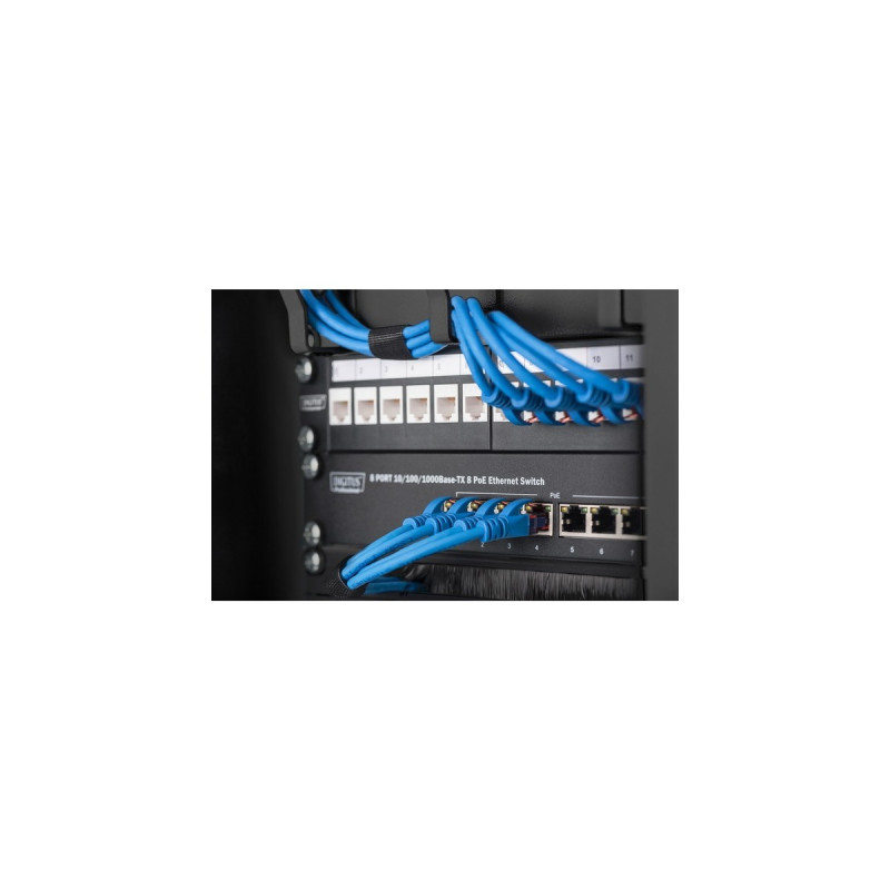 Digitus Kabelzuführung, Kabelführung(schwarz, 0,5 HE)