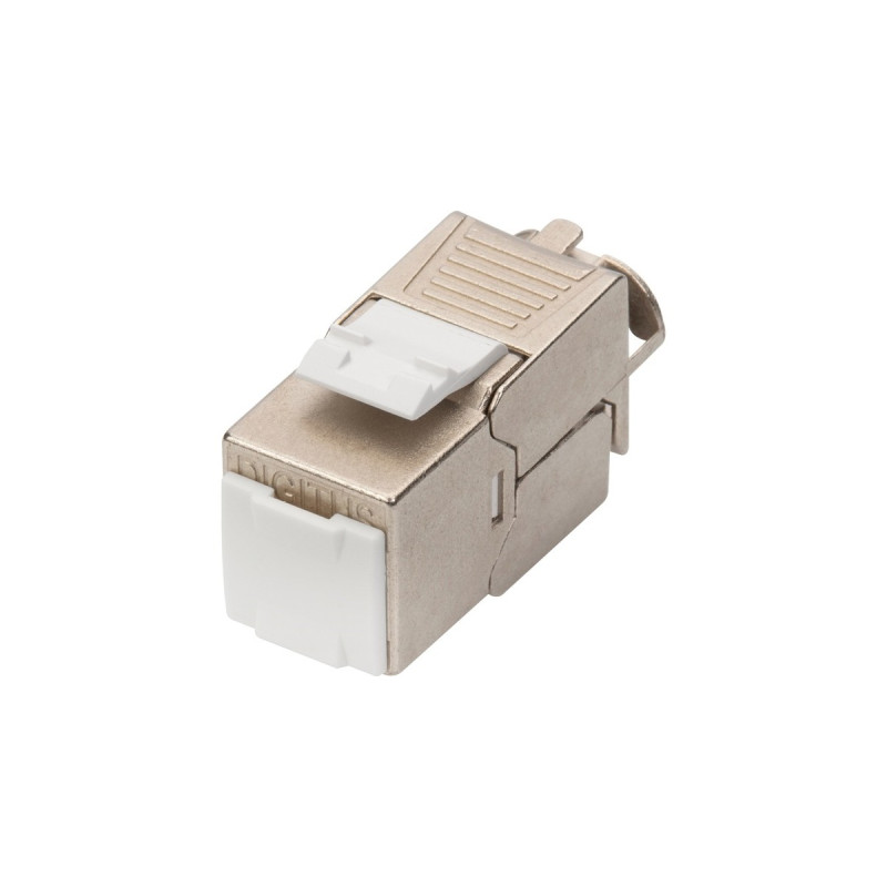 Digitus Keystone-Modul Cat.6a(silber/weiß, geschirmt, 24 Stück)