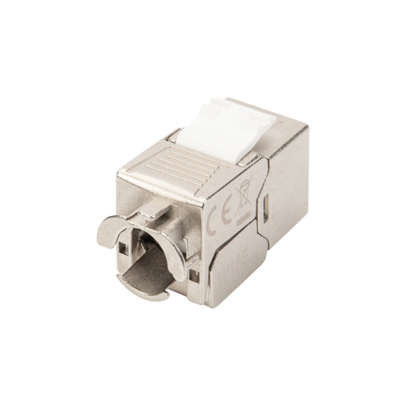 Digitus Keystone-Modul Cat.6a(silber/weiß, geschirmt, 24 Stück)
