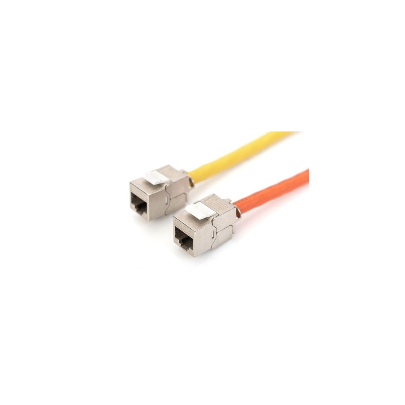 Digitus Keystone-Modul Cat.6a(silber/weiß, geschirmt, 24 Stück)