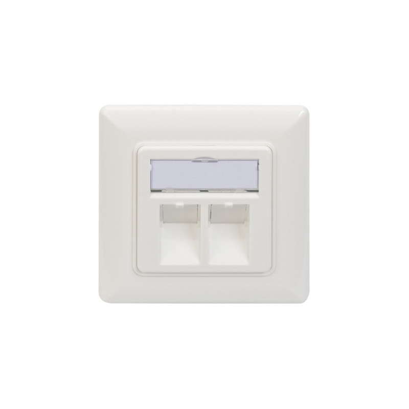 Digitus Leerdose DN-93801-1 für Keystone Module, Anschlussdose(weiß)