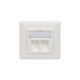 Digitus Leerdose DN-93801-1 für Keystone Module, Anschlussdose(weiß)