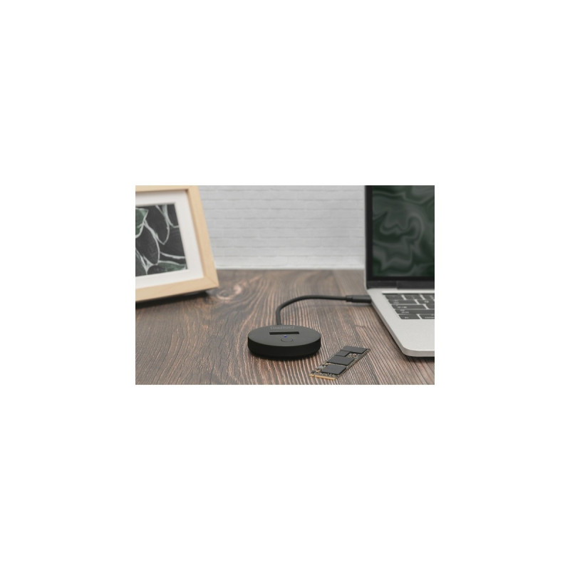 Digitus M.2 NVMe/SATA Docking Station, Dockingstation(schwarz, USB-C, M2 SSD)