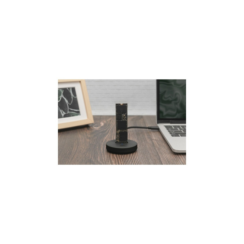 Digitus M.2 NVMe/SATA Docking Station, Dockingstation(schwarz, USB-C, M2 SSD)