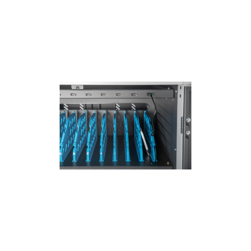 Digitus Mobiler Ladeschrank, 30 Ladestationen, für Notebooks/Tablets bis 15,6