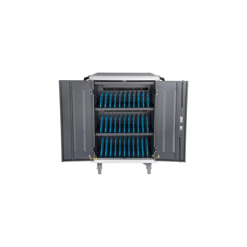 Digitus Mobiler Ladeschrank für Notebooks/Tablets bis 39,62 cm (15,6 Zoll), Ladestation(schwarz)