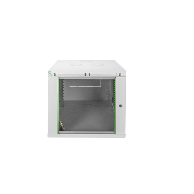 Digitus Netzwerkschrank Dynamic Basic Serie 600x600 mm (BxT), IT-Schrank(hellgrau, 9 Höheneinheiten)
