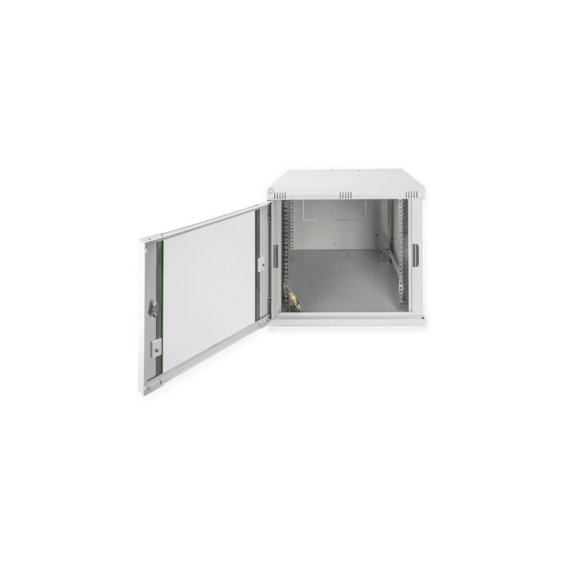 Digitus Netzwerkschrank Dynamic Basic Serie 600x600 mm (BxT), IT-Schrank(hellgrau, 9 Höheneinheiten)