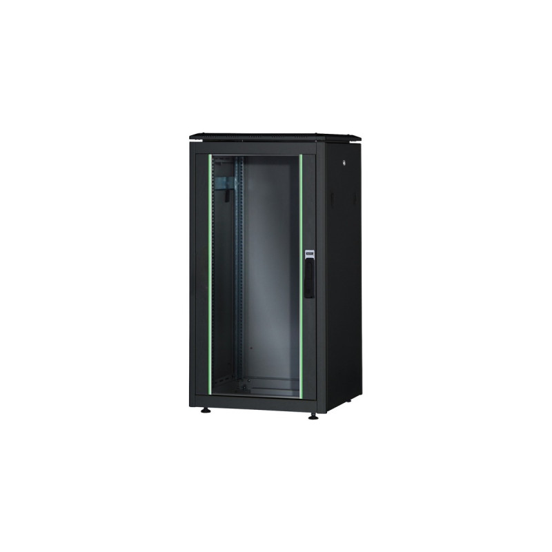 Digitus Netzwerkschrank Unique Serie - 600x1000 mm (BxT), IT-Schrank(schwarz, 26 Höheneinheiten)