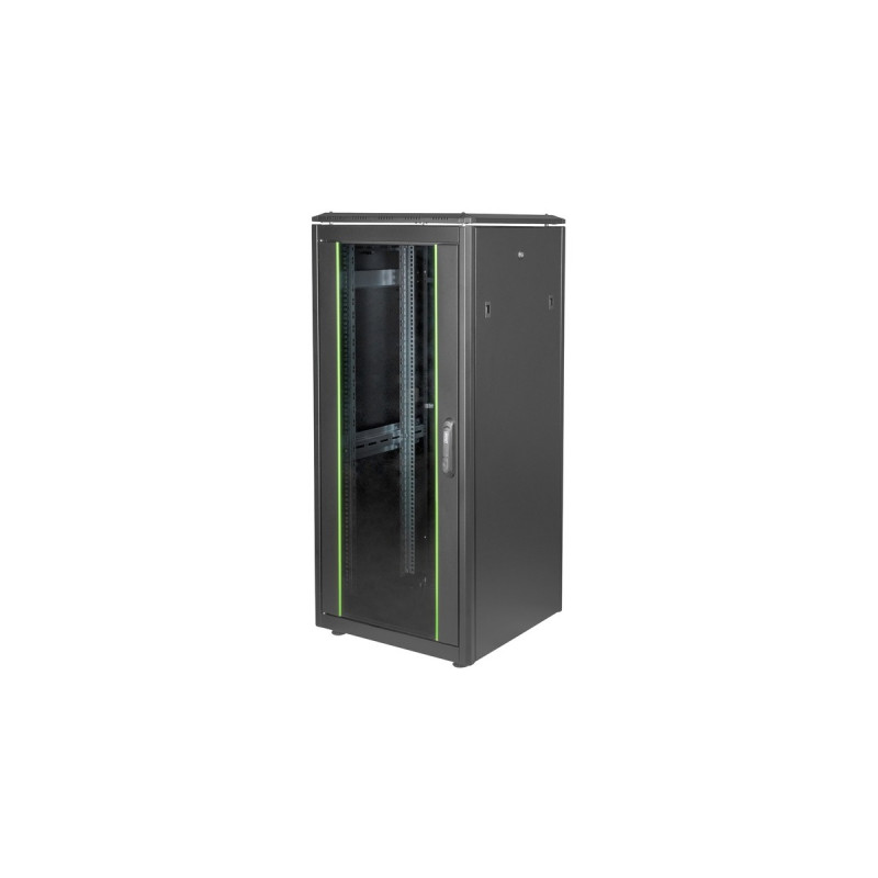 Digitus Netzwerkschrank Unique Serie - 600x600 mm (BxT), IT-Schrank(schwarz, 26 Höheneinheiten)