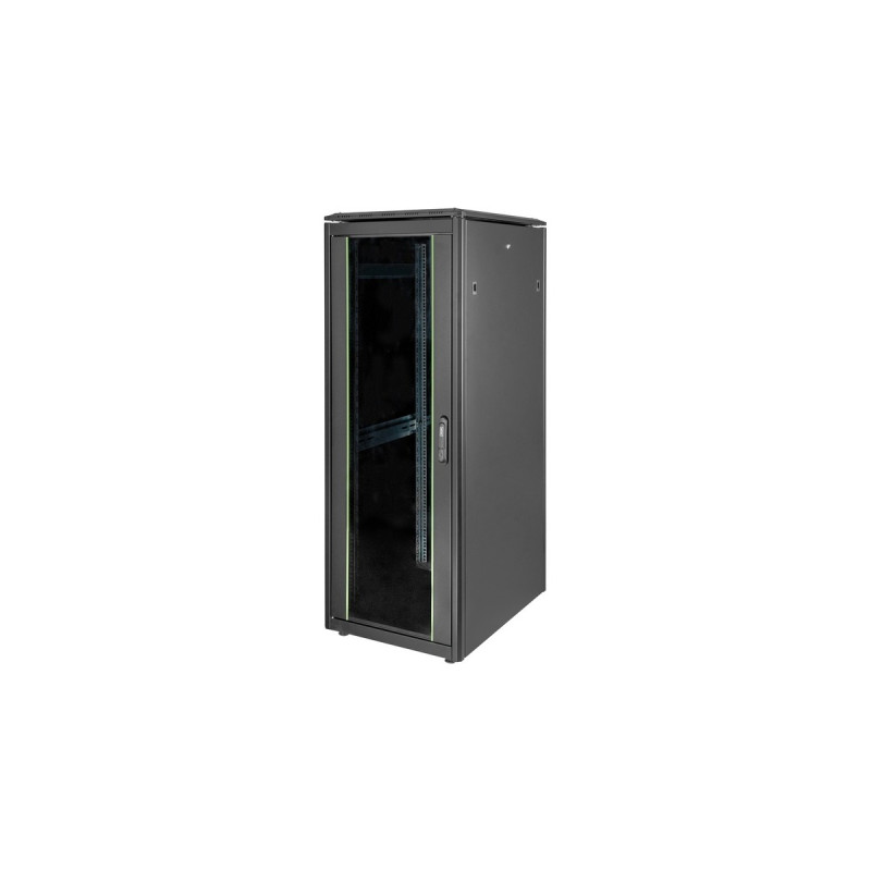 Digitus Netzwerkschrank Unique Serie - 600x800 mm (BxT), IT-Schrank(schwarz, 32 Höheneinheiten)