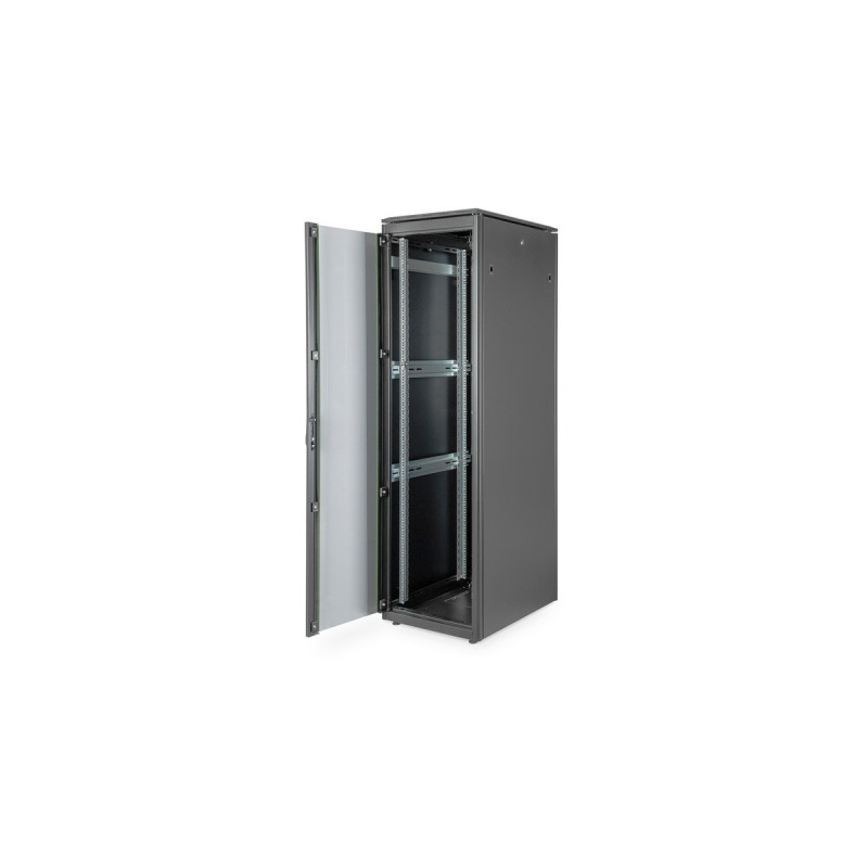 Digitus Netzwerkschrank Unique Serie - 600x800 mm (BxT), IT-Schrank(schwarz, 42 Höheneinheiten)