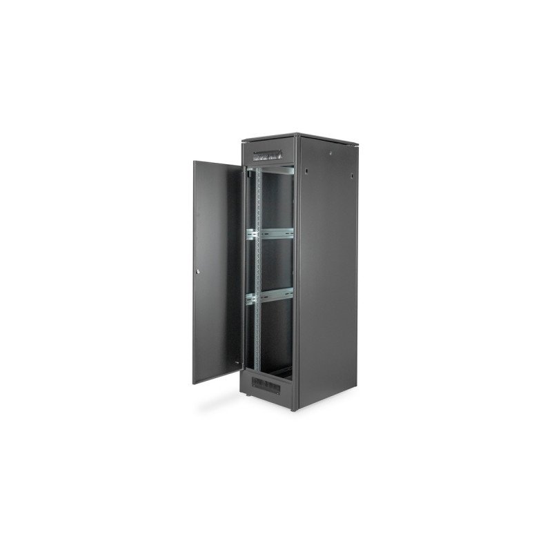 Digitus Netzwerkschrank Unique Serie - 600x800 mm (BxT), IT-Schrank(schwarz, 42 Höheneinheiten)
