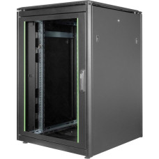 Digitus Netzwerkschrank Unique Serie - 800x800 mm (BxT), IT-Schrank(schwarz, 22 Höheneinheiten)