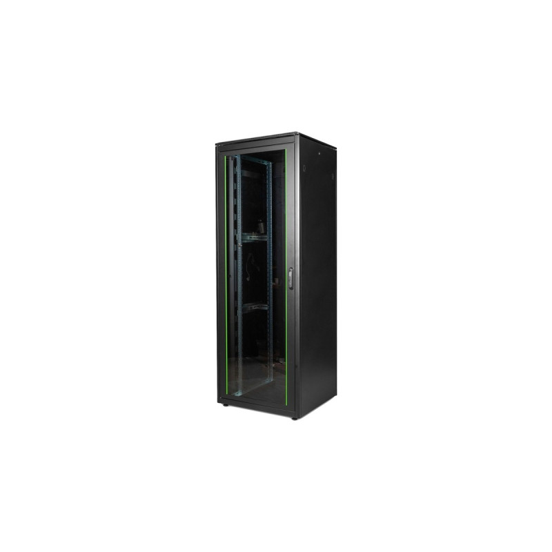 Digitus Netzwerkschrank Unique Serie - 800x800 mm (BxT), IT-Schrank(schwarz, 47 Höheneinheiten)