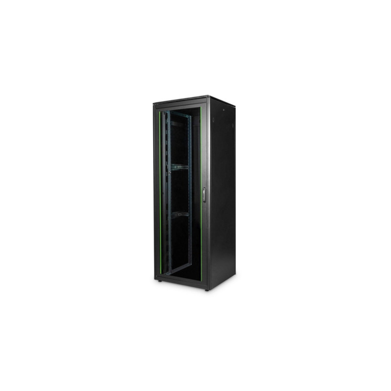 Digitus Netzwerkschrank Unique Serie - 800x800 mm (BxT), IT-Schrank(schwarz, 47 Höheneinheiten)