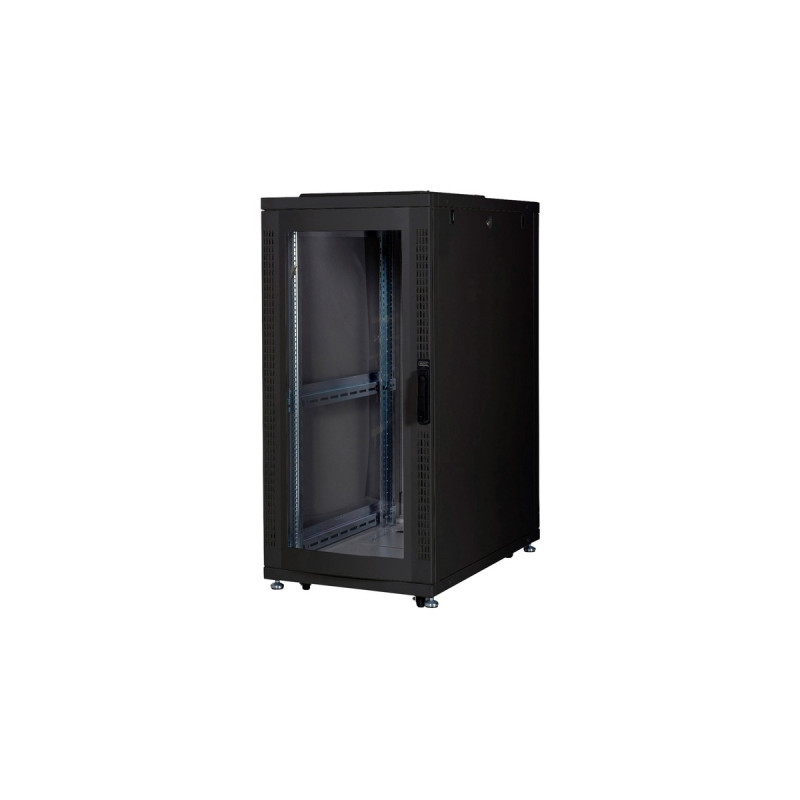Digitus Netzwerkschrank Unique600x100026HE, IT-Schrank(schwarz, 26 Höheneinheiten)