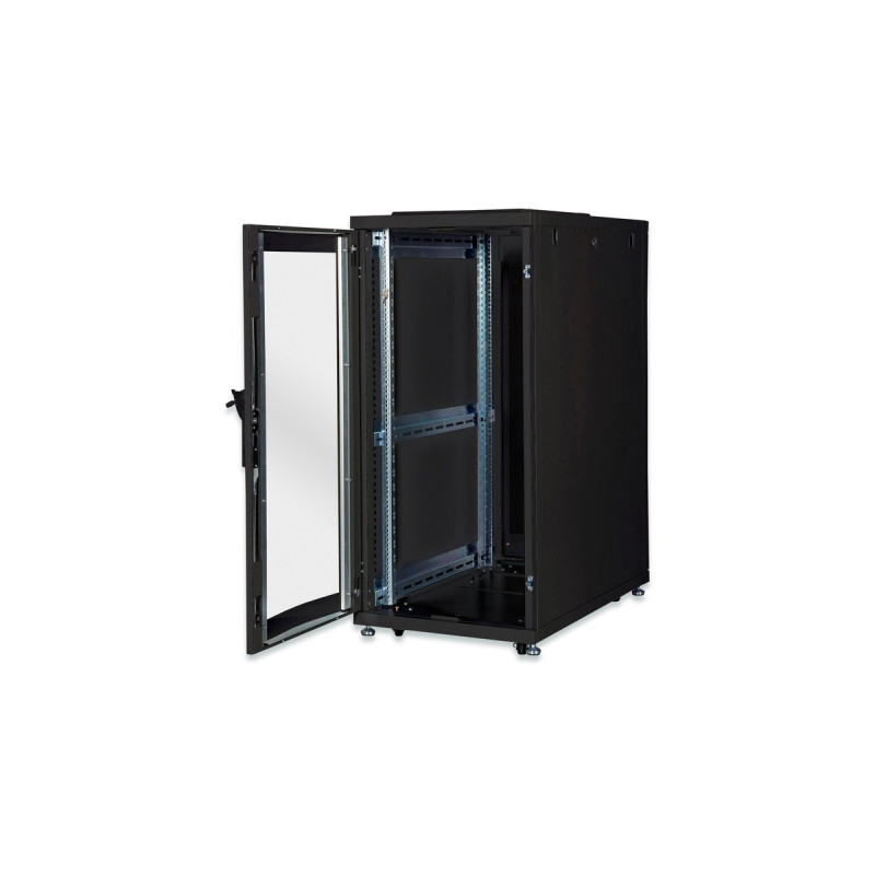 Digitus Netzwerkschrank Unique600x100026HE, IT-Schrank(schwarz, 26 Höheneinheiten)