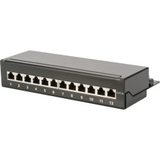Digitus Patchpanel DN-91612SD-EA(schwarz, Desktop, Cat.6a)