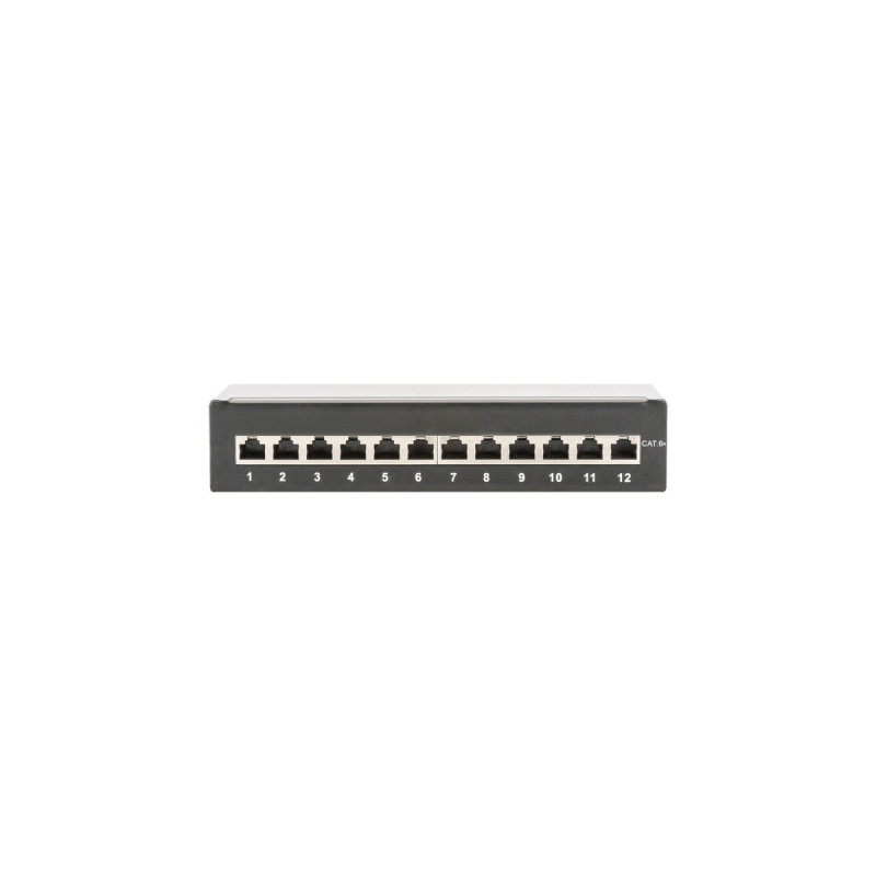 Digitus Patchpanel DN-91612SD-EA(schwarz, Desktop, Cat.6a)