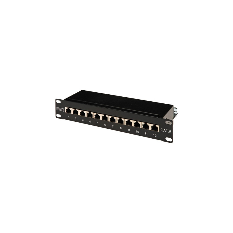 Digitus Patchpanel DN-91612S, Kabelführung(schwarz, 254 mm (10