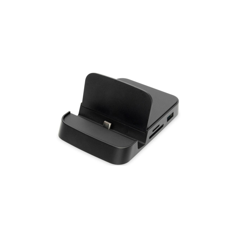 Digitus Smartphone Docking Station, Dockingstation(schwarz, USB-C, HDMI, USB)