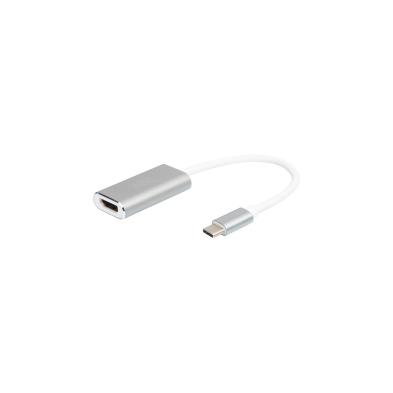HDMI 4K Buchse(weiß/silber, 20cm)