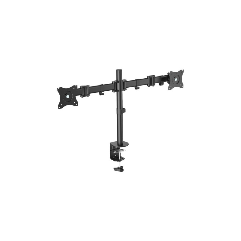 Digitus Universal Dual Monitor Ständer, Monitorhalterung(schwarz, Klemmvorrichtung)