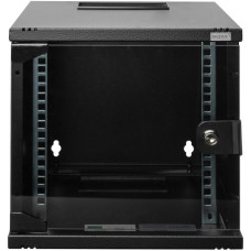 Digitus Wandgehäuse 254 mm (10") - 312x300 mm (BxT), IT-Schrank(schwarz, 6HE)