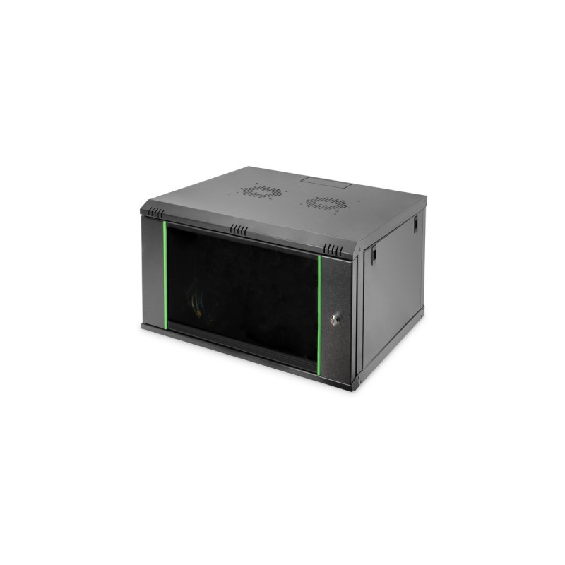 Digitus Wandgehäuse Dynamic Basic Serie - 600x600 mm (BxT), IT-Schrank(schwarz, 7 Höheneinheiten)
